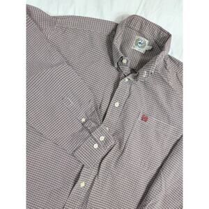 Cinch Long Sleeve Shirt Men's Size XL Western Red Black Plaid Button Down